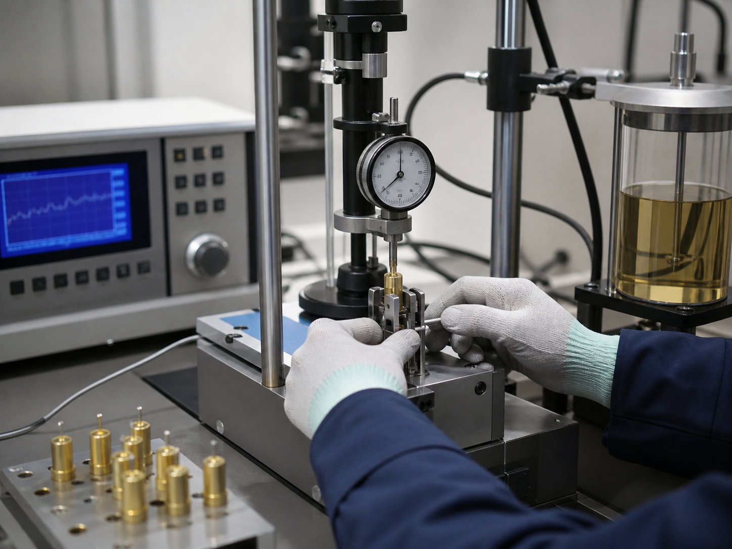Manufacturing equipment used for component inspection