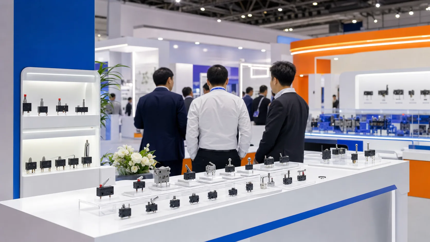 Dongnan micro switch solutions displayed at an industry exhibition